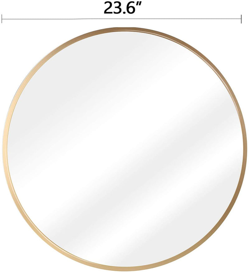 Round Metal Frame Wall Mirror